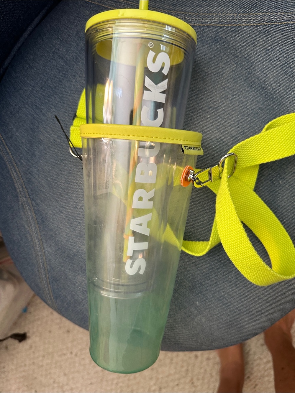 Starbucks never used cup and cary case
